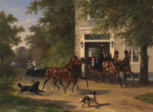 August Belmont and Isabel Perry  Poster Print by Wouterus Verschuur