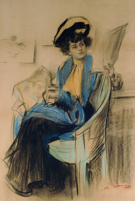 Mademoiselle Clo-Clo Poster Print by Ram‚îú‚îÇn Casas