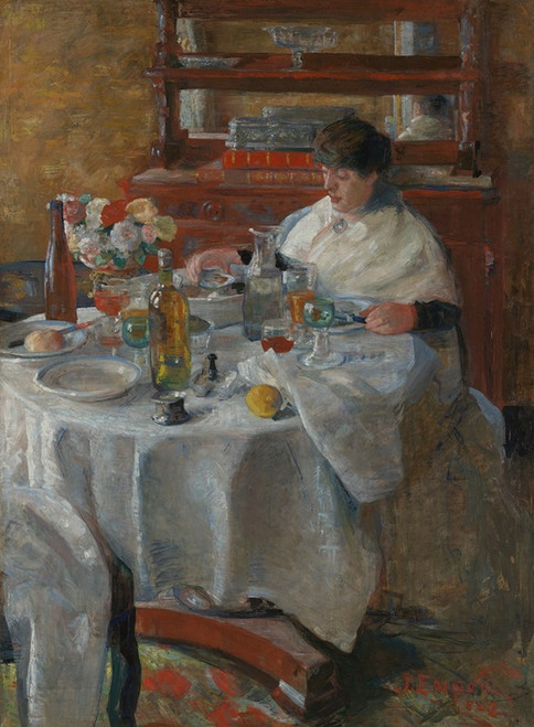 The Oyster Eater  Poster Print by James Ensor