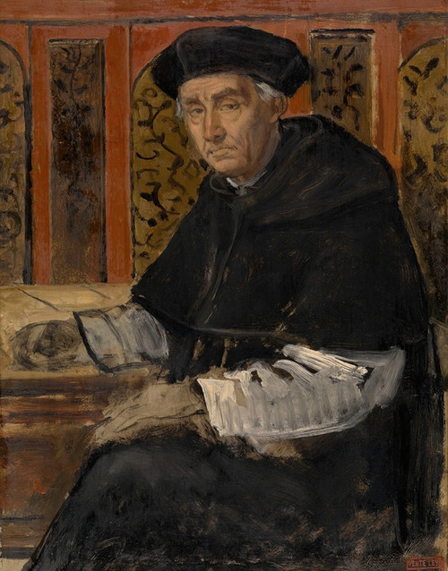 Portrait of a Cleric Poster Print by Jan August Hendrik Leys