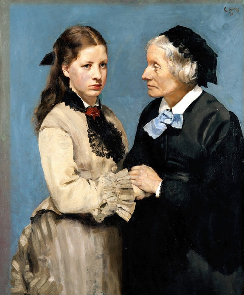 A Farewell  Poster Print by Christian Krohg
