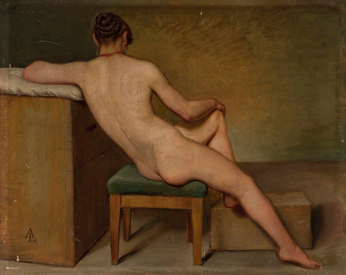 Female nude  Poster Print by Aleksander Lesser