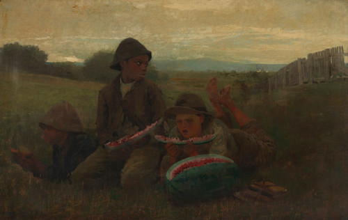 The Watermelon Boys  Poster Print by Winslow Homer