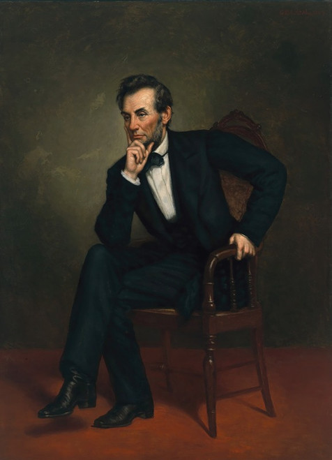 Abraham Lincoln  Poster Print by George Peter Alexander Healy