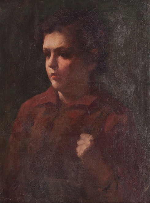 Study of a School Boy  Poster Print by Frank Duveneck