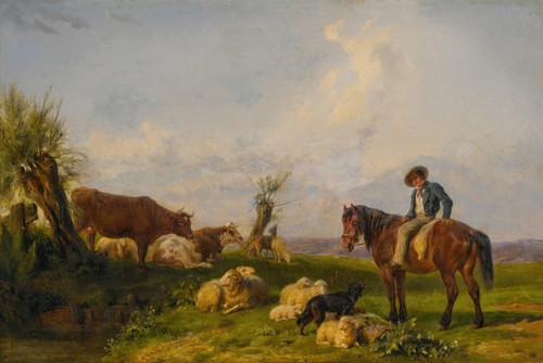 In the Meadow Poster Print by Rosa Bonheur