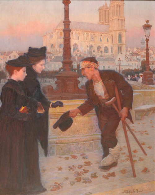 Le Denier de la veuve Poster Print by Adolphe Binet