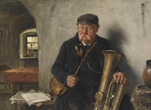 Der Tubaspieler  Poster Print by Josef Kinzel