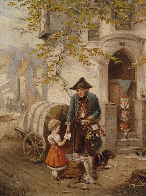 Der Spielzeugverk‚îú√±ufer Poster Print by Fritz Beinke