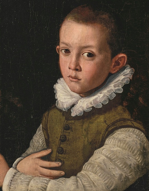 Portrait of a young boy Poster Print by Santi Di Tito