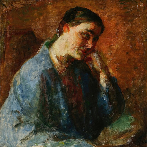 Portr‚îú¬™t af kunstnerens hustru, Esther Paulsen  Poster Print by Julius Paulsen