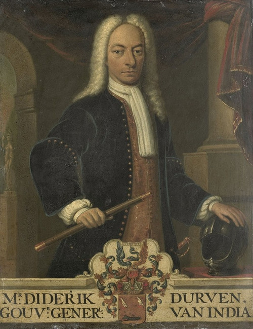 Portrait of Diederik van Durven, Governor-General of the Dutch East Indies  Poster Print by Hendrik van den Bosch