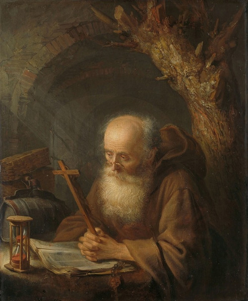 A Hermit  Poster Print by Gerrit Dou