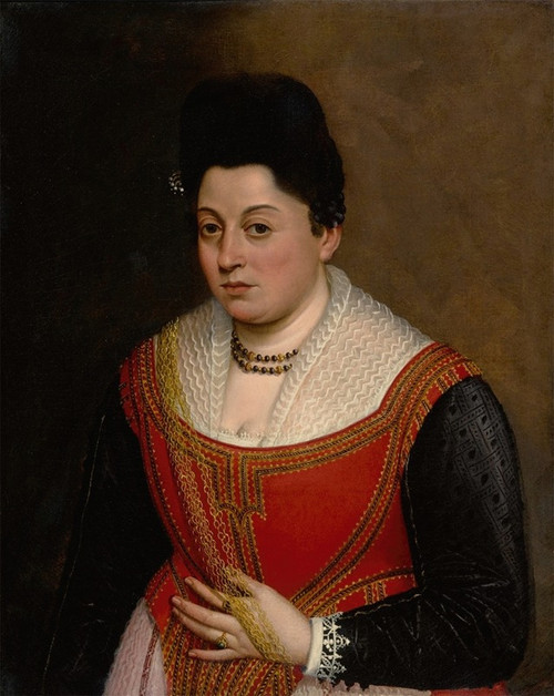 Portrait of a woman Poster Print by Anonymous