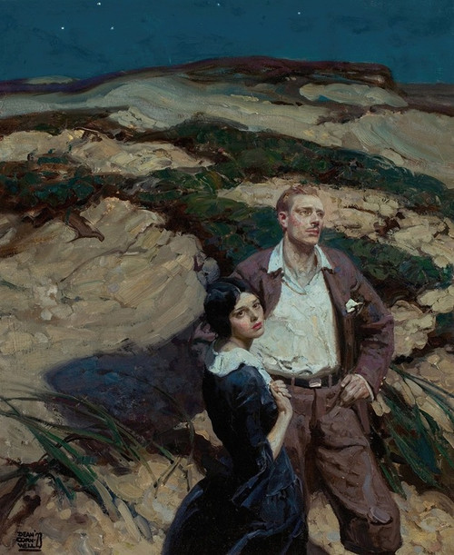 Gold Hands  Poster Print by Dean Cornwell