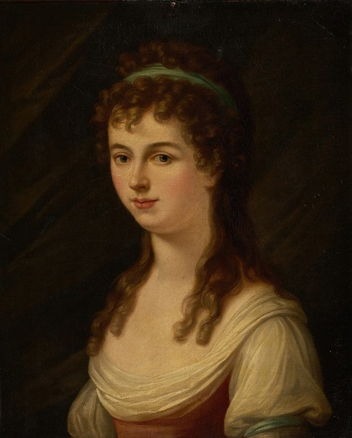Portrait of a Young Lady Poster Print by George Henry Harlow