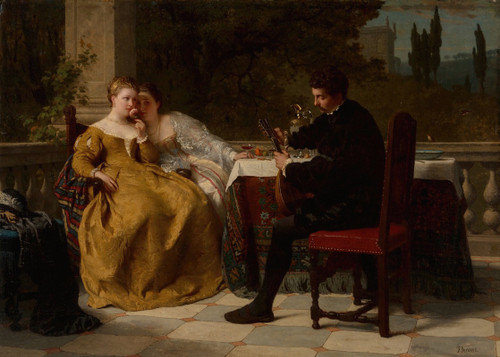 The music of love Poster Print by Friedrich Kraus