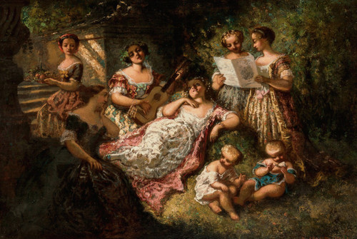 Le concert Poster Print by Adolphe Monticelli