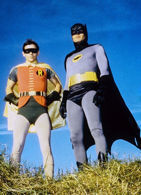 Batman, Burt Ward, Adam West, 1966-68. Tm And Copyright 20Th Century Fox Film Corp. All Rights Reserved. Courtesy: Everett Collection Poster Print