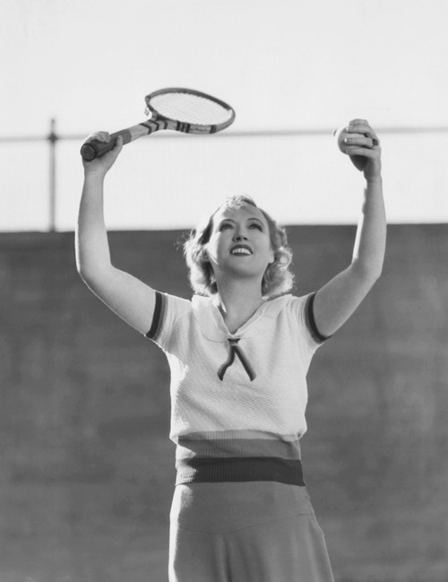 Marion Davies On The Tennis Court Portrait