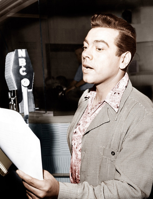 Mario Lanza On His Radio Show 'The Mario Lanza Show' 3-21-52. Photo Print