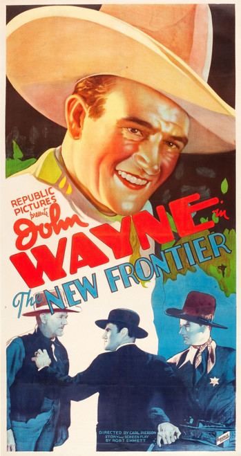 The New Frontier John Wayne Movie Poster Art 1935. Movie Poster Masterprint - Item # VAREVCMSDNEFREC010H