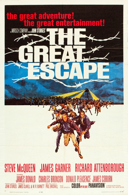 The Great Escape 1963 Poster Art Movie Poster Masterprint - Item # VAREVCMSDGRESEC007H