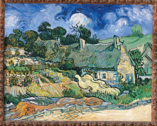 Thatched Cottages At Cordeville Poster Print