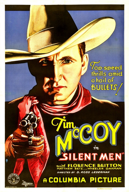 Silent Men Tim Mccoy 1933. Movie Poster Masterprint