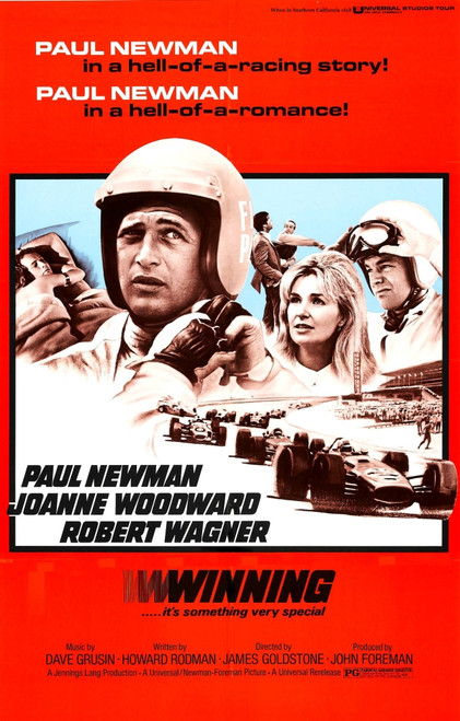 Winning From Left: Paul Newman Joanne Woodward Robert Wagner 1969 Movie Poster Masterprint - Item # VAREVCMCDWINNEC002H