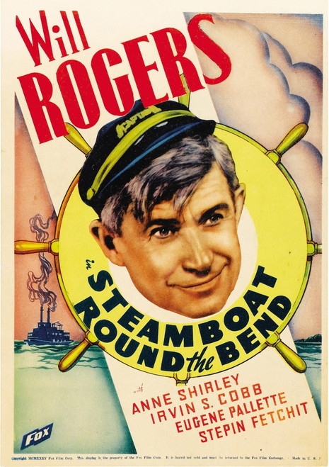 Steamboat Round The Bend Will Rogers On Midget Window Card 1935 Movie Poster Masterprint - Item # VAREVCMCDSTROEC007H