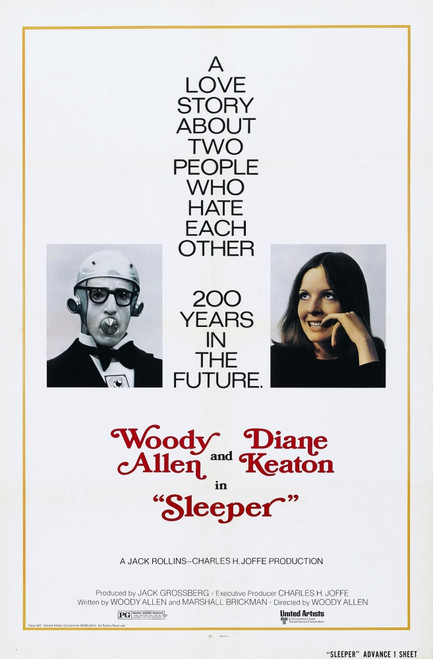 Sleeper Us Poster Woody Allen Diane Keaton 1973 Movie Poster Masterprint