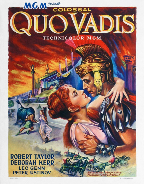 Quo Vadis From Left: Deborah Kerr Robert Taylor 1951 Movie Poster Masterprint