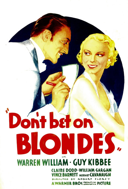 Don'T Bet On Blondes Warren William Claire Dodd On Midget Window Card 1935 Movie Poster Masterprint - Item # VAREVCMCDDOBEEC013H