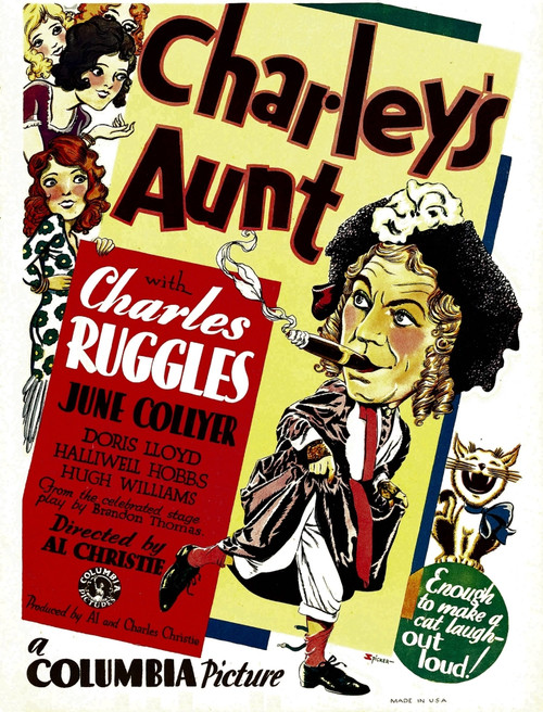 Charley'S Aunt Left: Charles Ruggles On Window Card 1930 Movie Poster Masterprint