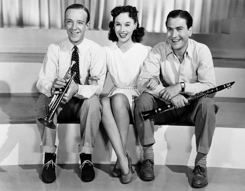 Second Chorus From Left Fred Astaire Paulette Goddard Artie Shaw 1940 Photo Print