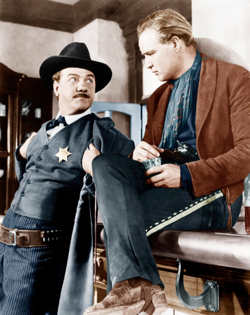 One-Eyed Jacks From Left: Karl Malden Marlon Brando 1961 Photo Print