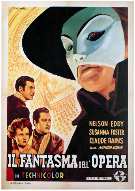 The Phantom Of The Opera Movie Poster Masterprint - Item # VAREVCM8DPHOFEC006