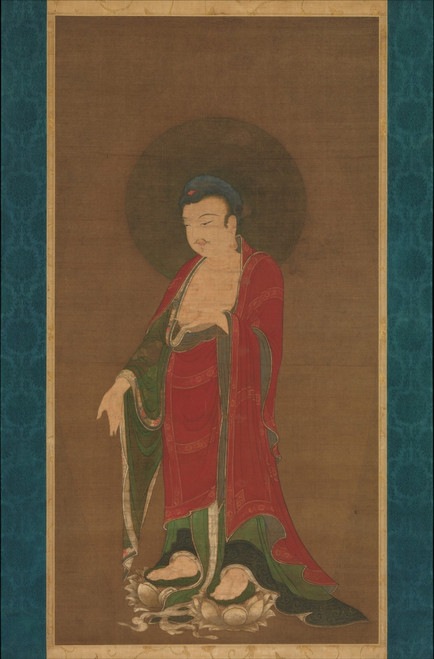 Buddha Amitabha Descending From His Pure Land Fine Art