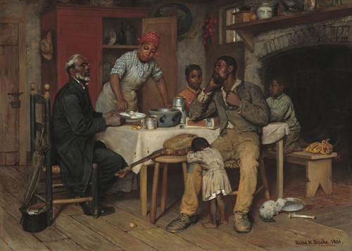 A Pastoral Visit Poster Print