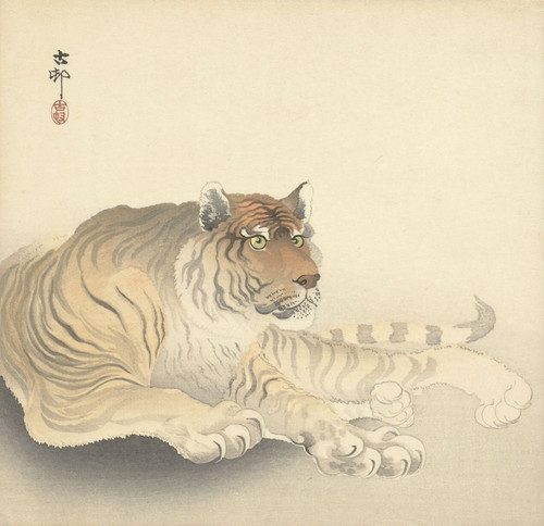 Resting Tiger Poster Print