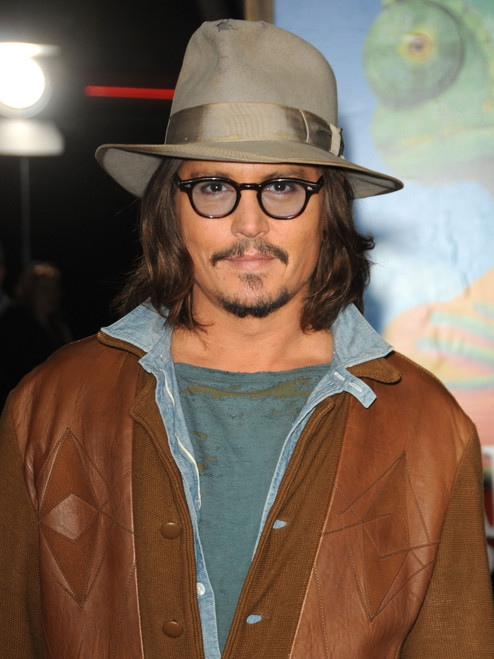 Johnny Depp At Arrivals For Rango Premiere Photo Print
