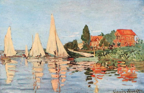 Regatta at Argenteuil Poster Print by  Claude Monet