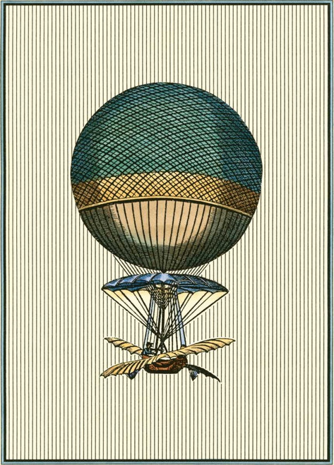 Vintage Ballooning III Poster Print - Studio Vision