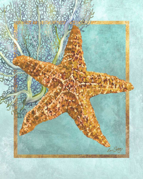 Starfish and Coral Poster Print - Lori Schory