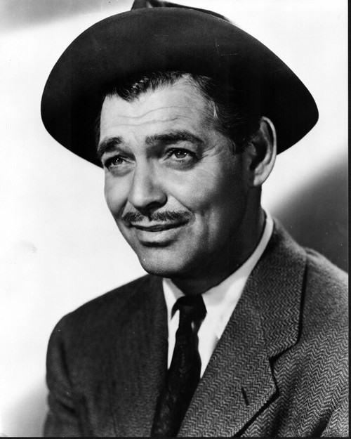 Clark Gable Wearing Suit And Folded Hat Black And White Photo Print - Item # MVM01708