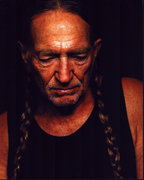 Willie Nelson Close Up In Black Tank Top Photo Print