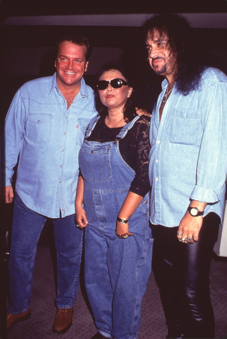 Tom & Roseanne Arnold With Gene Simmons At Gene Simmons Birthday Party Photo Print - Item # CPA1360