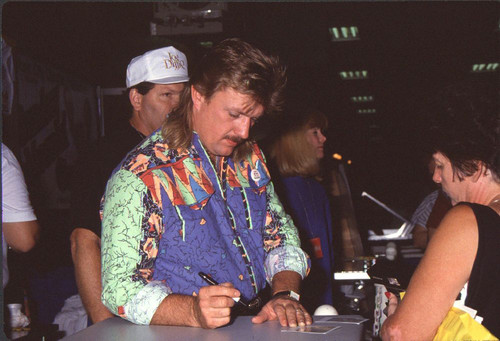 Joe Diffie Signing Autographs At Fan Fair Photo Print
