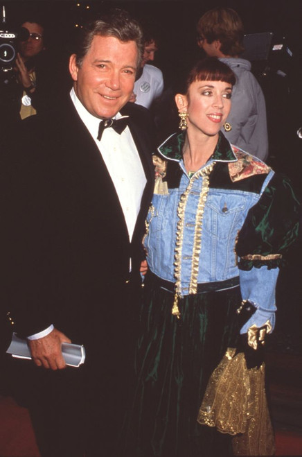 William Shatner In Bowtie & Tuxedo With Marcy Lafferty In Denim And Velvet Dress Photo Print - Item # CPA2081